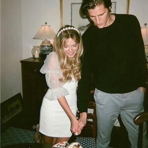 Amanda Uprichard Tia Dress in Ivory Bridal